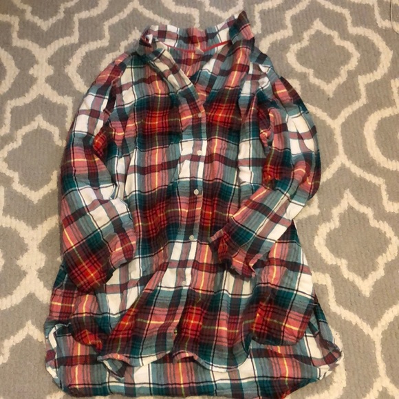 flannel pajama dress